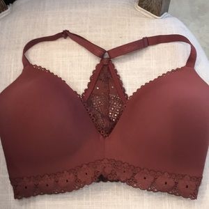 Aerie 32 DDD maroon / burgundy bralette